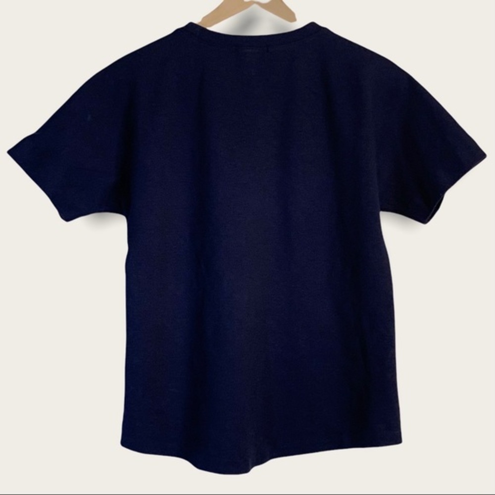 J.Crew blue embellished neckline top - Picture 3 of 10